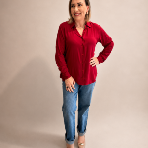Alternative view of Camisa Valentina VERMELHA