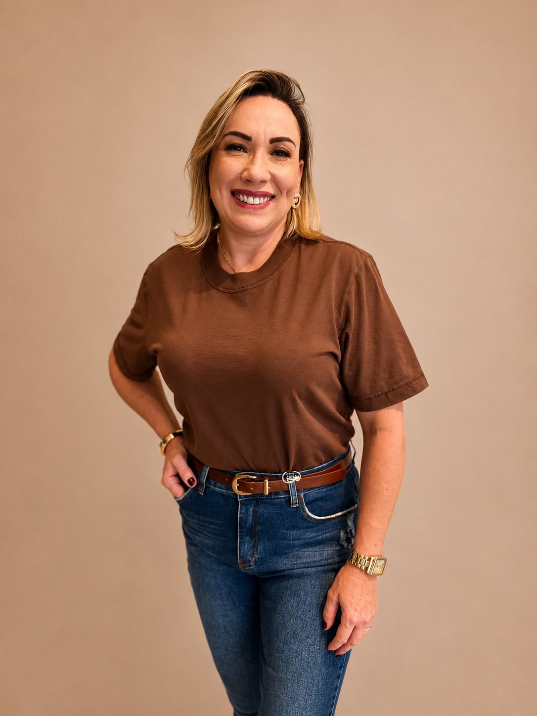 Tee Shirt Valentina MARROM