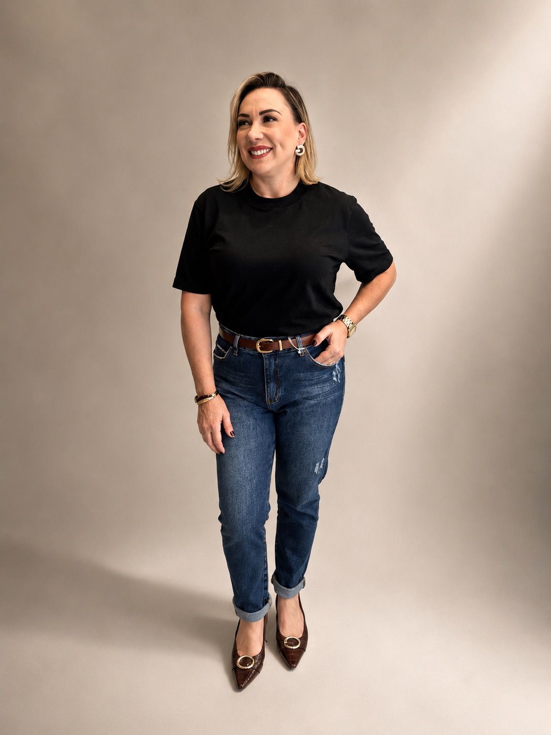 Tee Shirt Valentina PRETA - Imagem 3