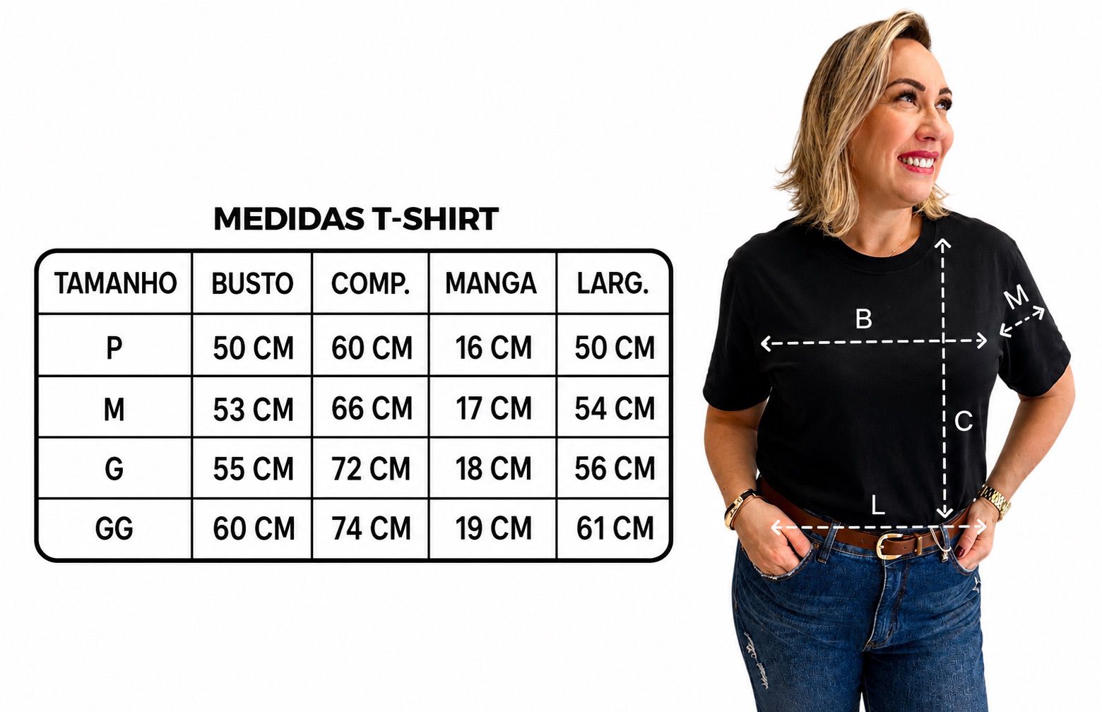 Tee Shirt Valentina PRETA - Imagem 4